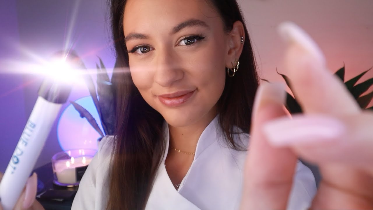 ASMR Super RELAXING Cranial Nerve Exam RP 👀 eye, ear, hearing exam & personal attention triggers