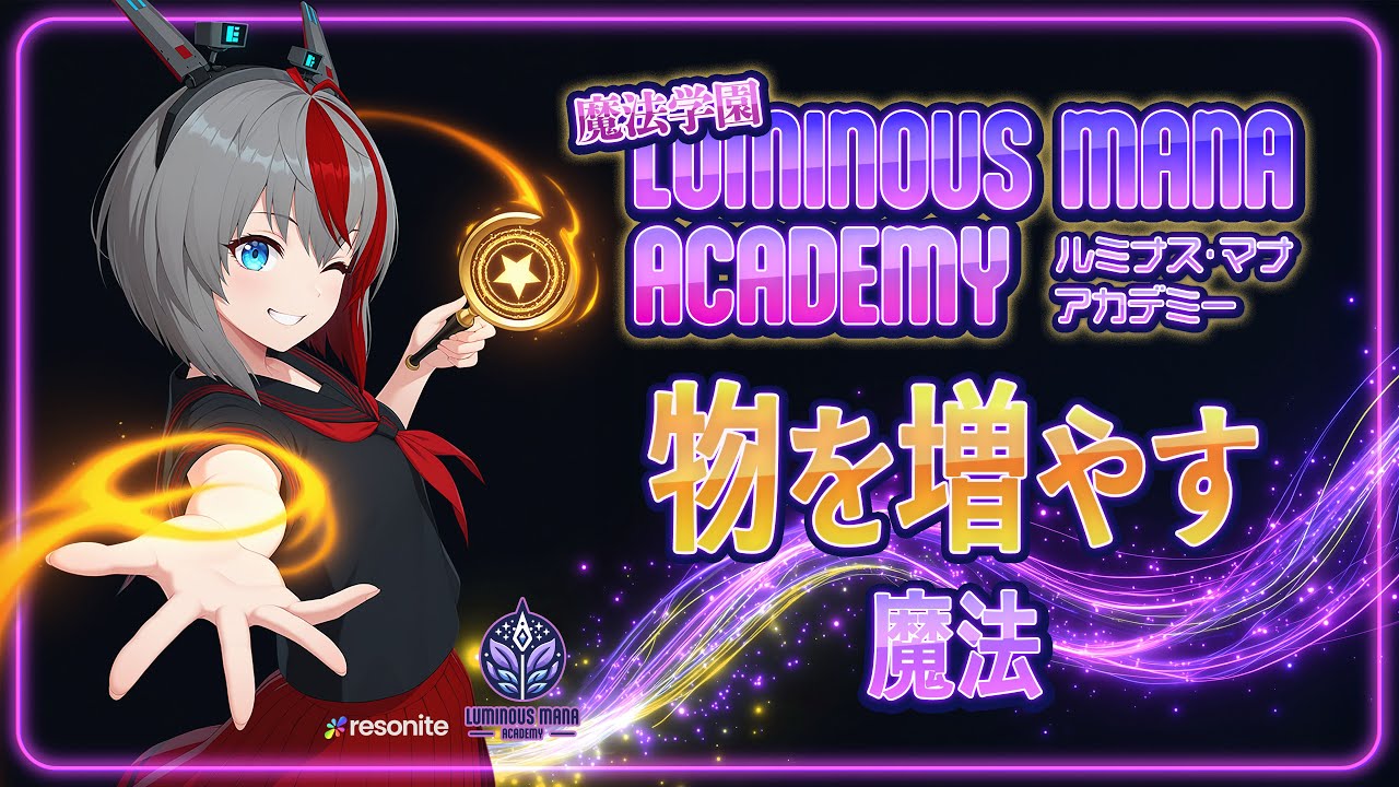 【魔法学園】#08 ものを増やす魔法  VRの世界で魔法使いになろう！