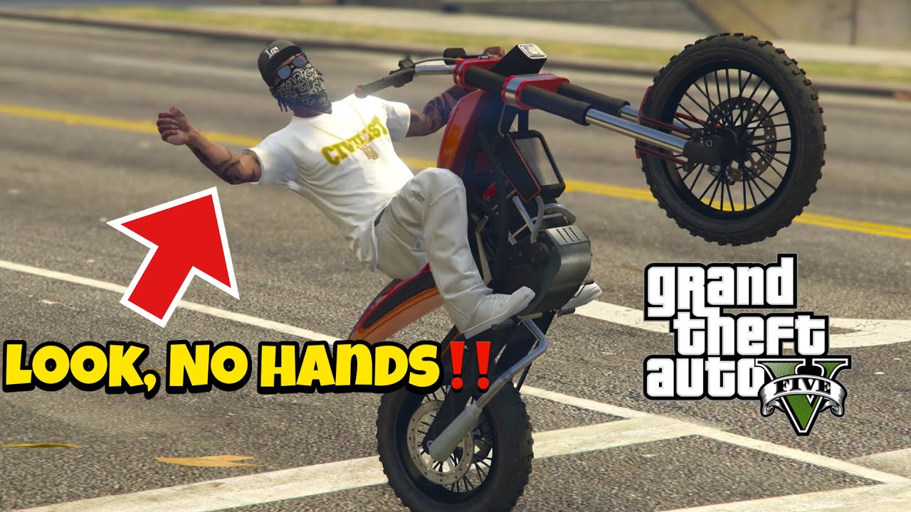 HOW TO WHEELIE WITH NO HANDS ON GTA!