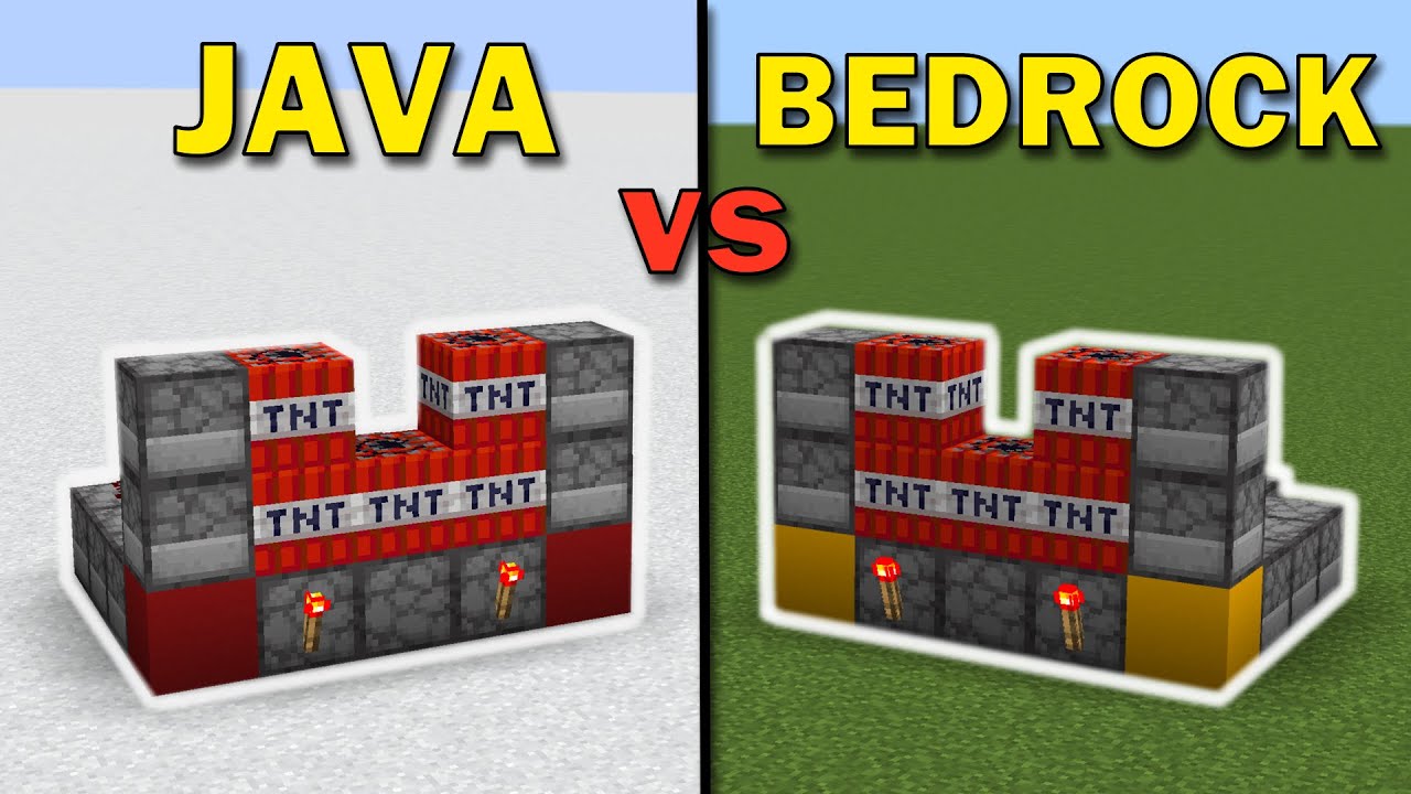 EVERY TNT Cannon in Java VS Bedrock