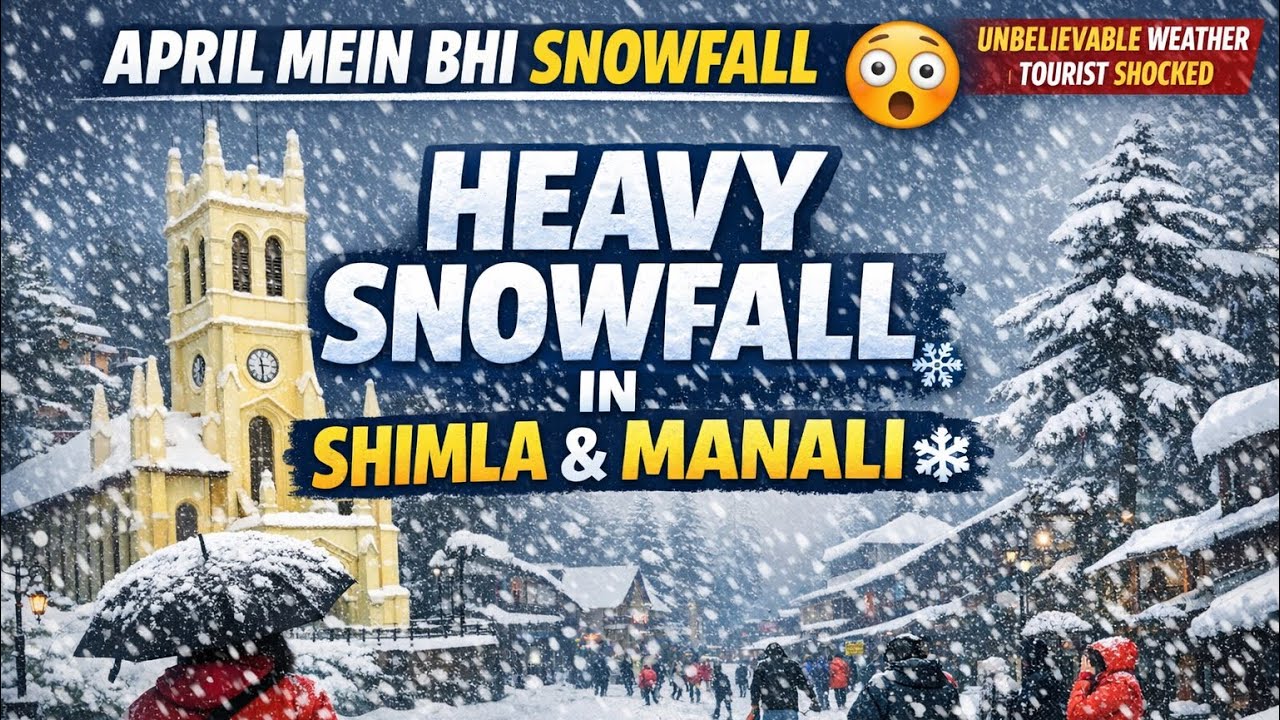 ￼ Heavy snowfall in Shimla and Manali ￼| weather | Snow | manali today | Shimla today 