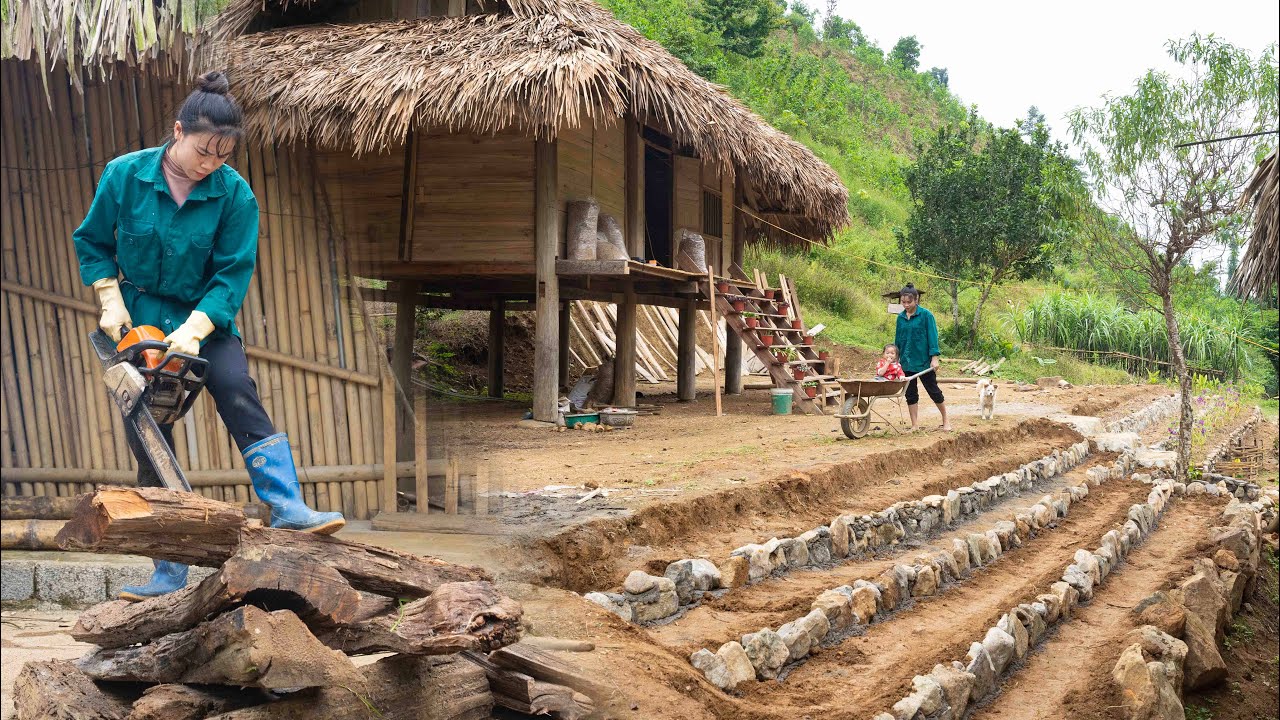 Building Terraced Flower Fields, Preparing Firewood for Winter, Traditional Mountain Taro Soup
