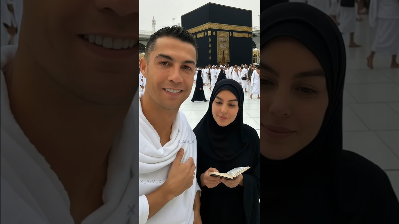 Ronaldo & Georgina Visiting Mecca 🕋 | Unreal AI Generated Video 2025