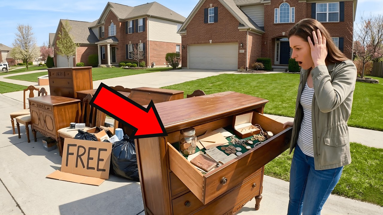 Woman Finds Secret Furniture in a Rich Neighborhood… It Changed Everything