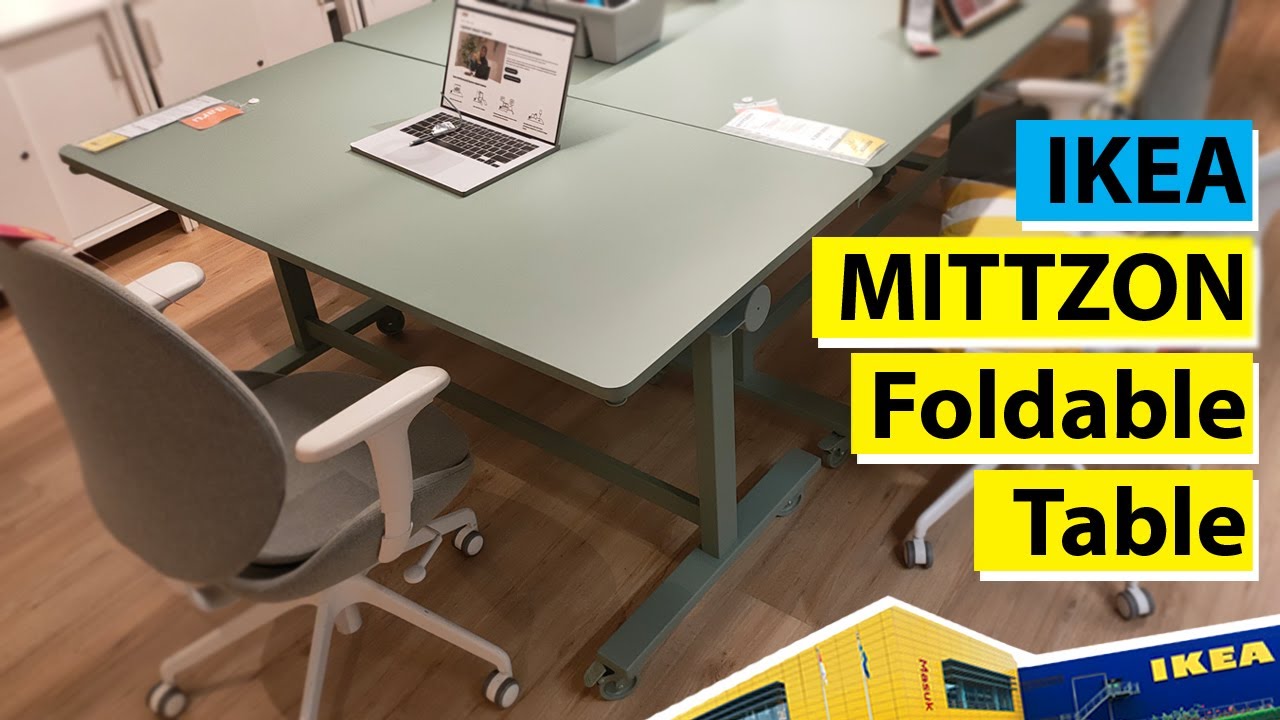 Ikea MITTZON Foldable table with castor, quick review