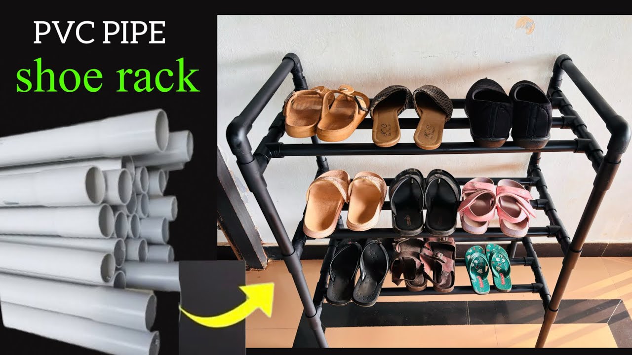 How To Make Shelves For Shoes Pvc Pipe Using 