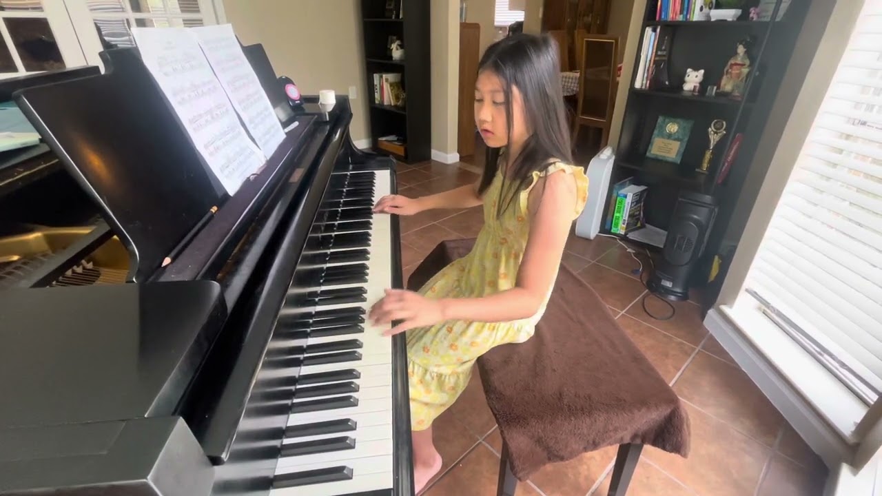 Olivia’s first piece of Chopin, it was a little sad piece for a happy girl.