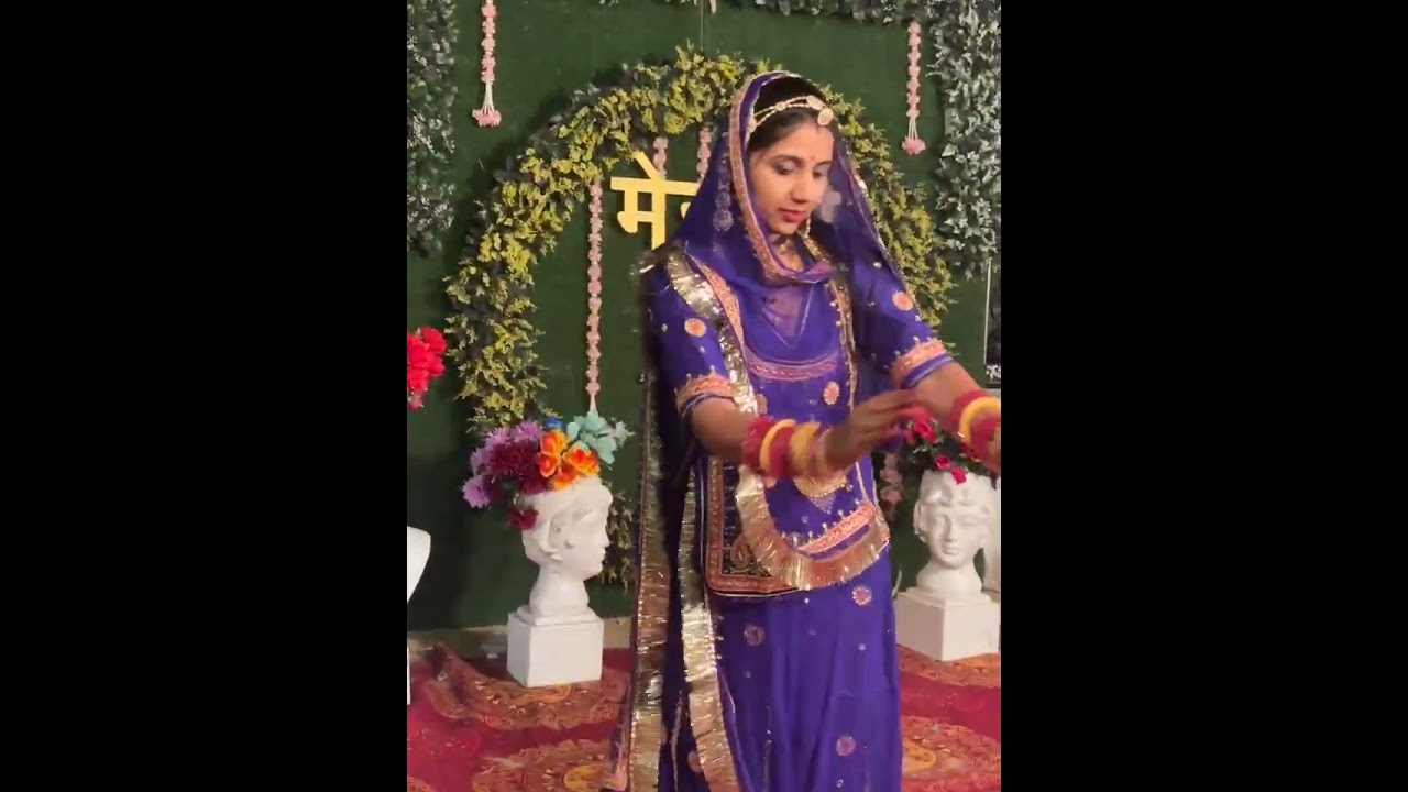 Rajasthani dance on dhimi dhimi gau tere liye 💜