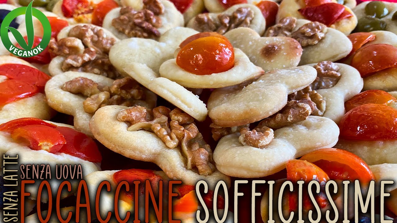 Focaccine  |senza latte senza uova| ricetta facile