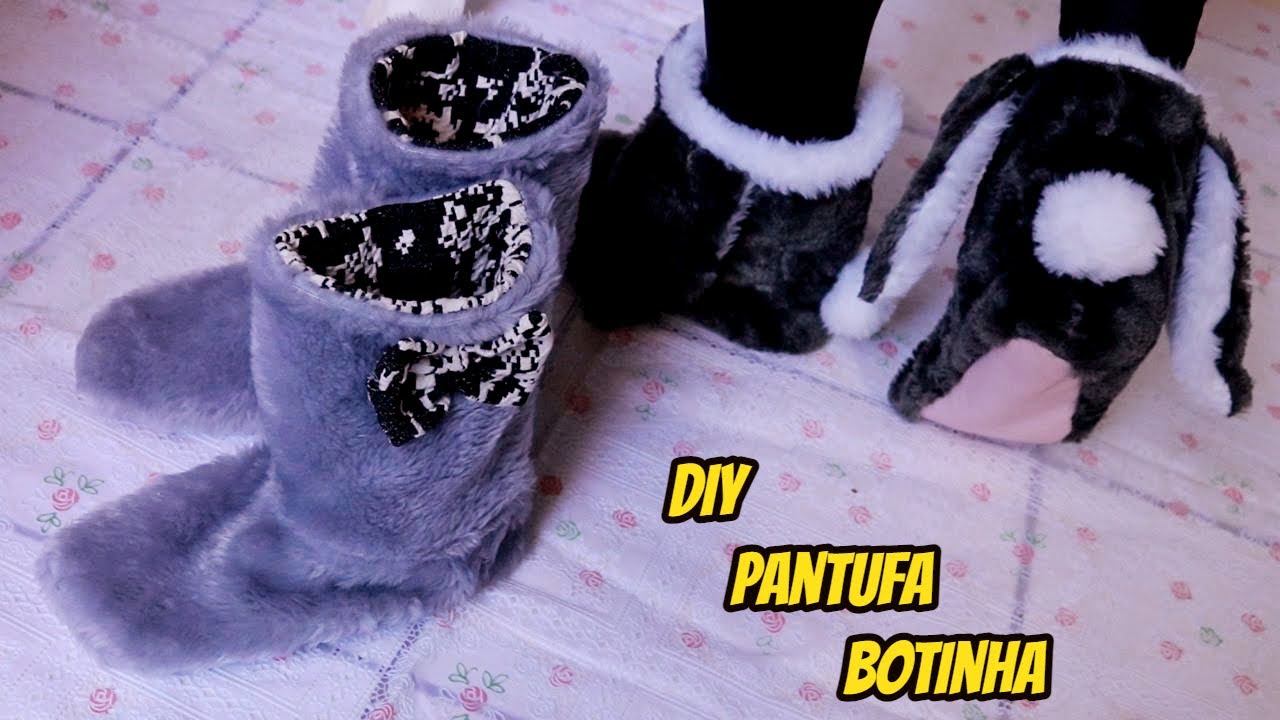 PANTUFA BOTINHA PARA COLECIONAR E VENDER Diy Luciete Vasconcelos