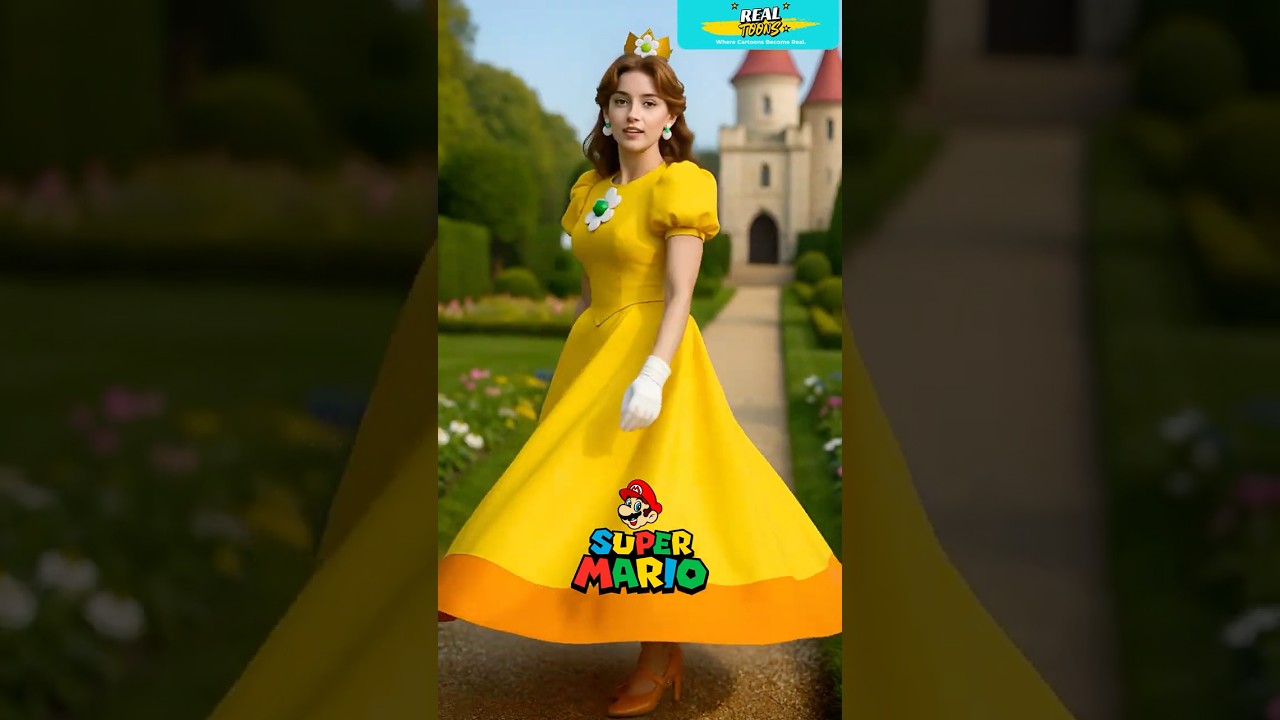 Super Mario Turn Real (Part 2) ⭐ AI Game-to-Realistic Transformation #RealToons