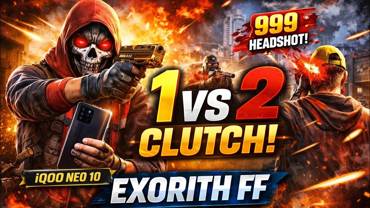 iQOO Neo 10 🔥 1vs2 Clutch | OP Headshot Gameplay | #freefire 