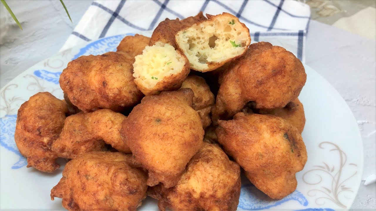 BUÑUELOS DE BACALAO MUY FACILES, TIERNOS Y ESPONJOSOS