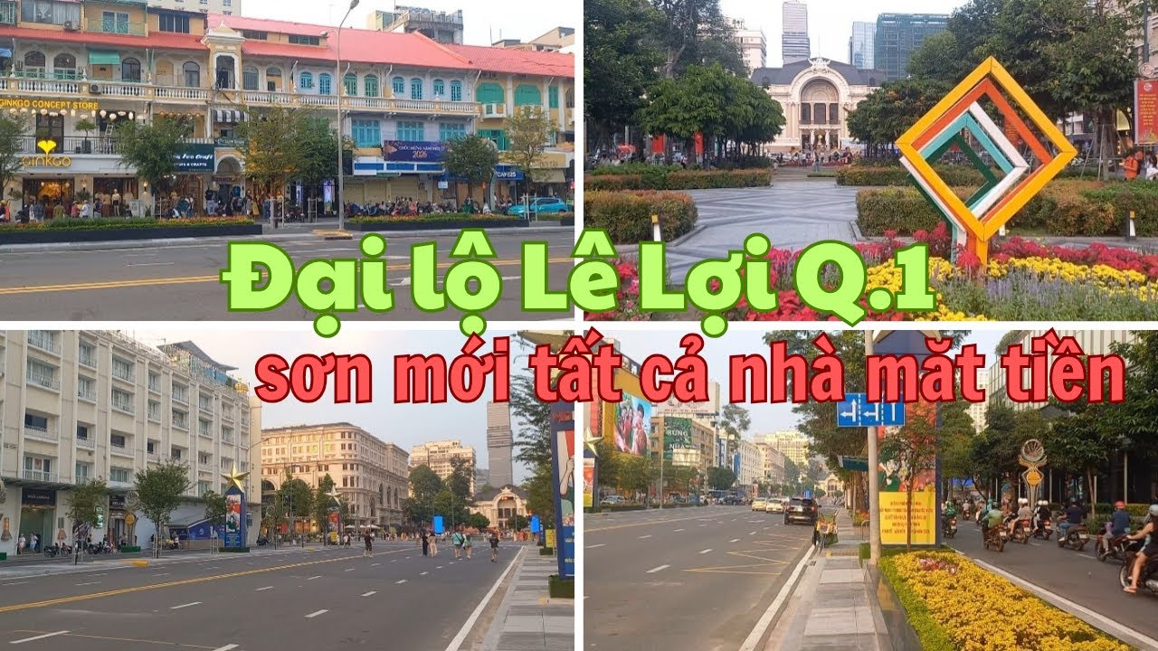 Sài Gòn - Đại lộ Lê Lợi mới đẹp. Nhìn lại Nhà sách Khai Trí & Hạ Nghị viện VNCH (Nhà hát TP bây giờ)