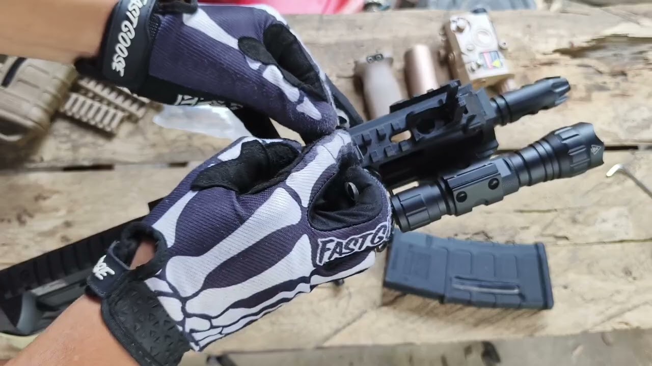 Bohan mk8 gel blaster black tan set up
