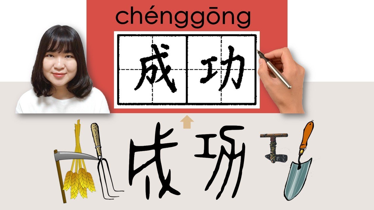 【NEW HSK4】/HSK4/成功/chenggong_(successful)How to Pronounce & Write Chinese Word & Character #newhsk3