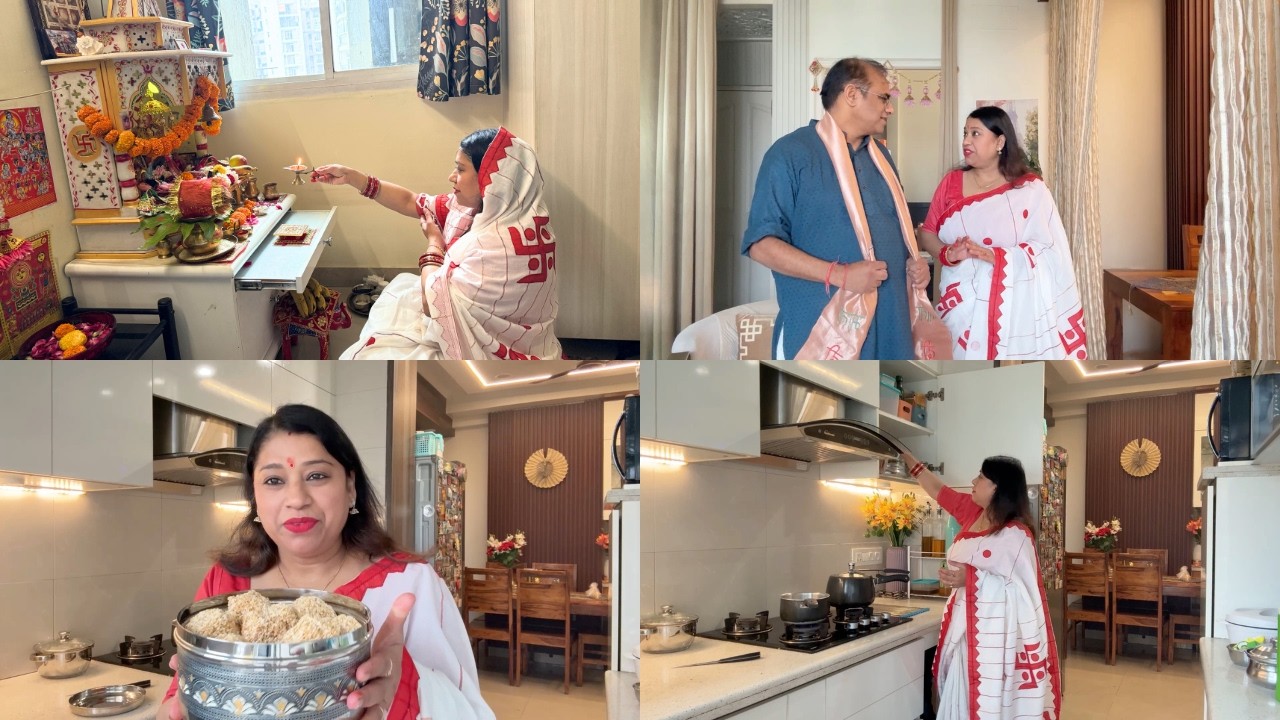 Пост и пуджа в первый день Навратри || Indian Mom Studio