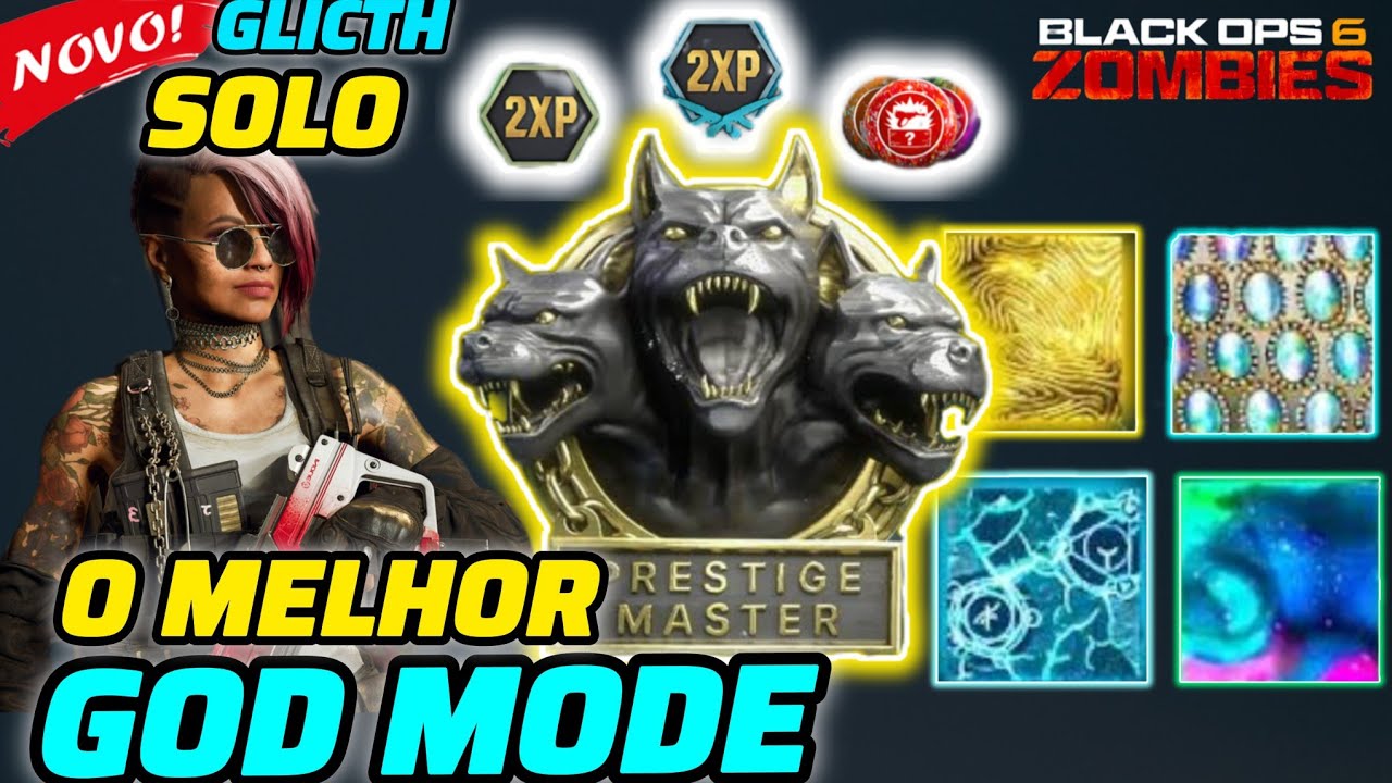 Glitch Zombies BO6 Novo GOD MODE SOLO Farm XP Camuflagem Prestígio #glitch #solo #bo6zombies #bo6