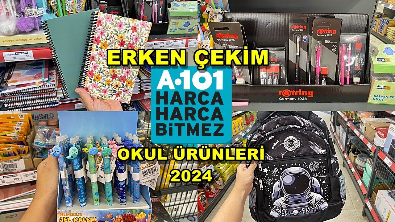 A101 KIRTASİYE ÜRÜNLERİ 2024 | OKULA DÖNÜŞ KIRTASİYE ALIŞVERİŞİM / back to school 2024
