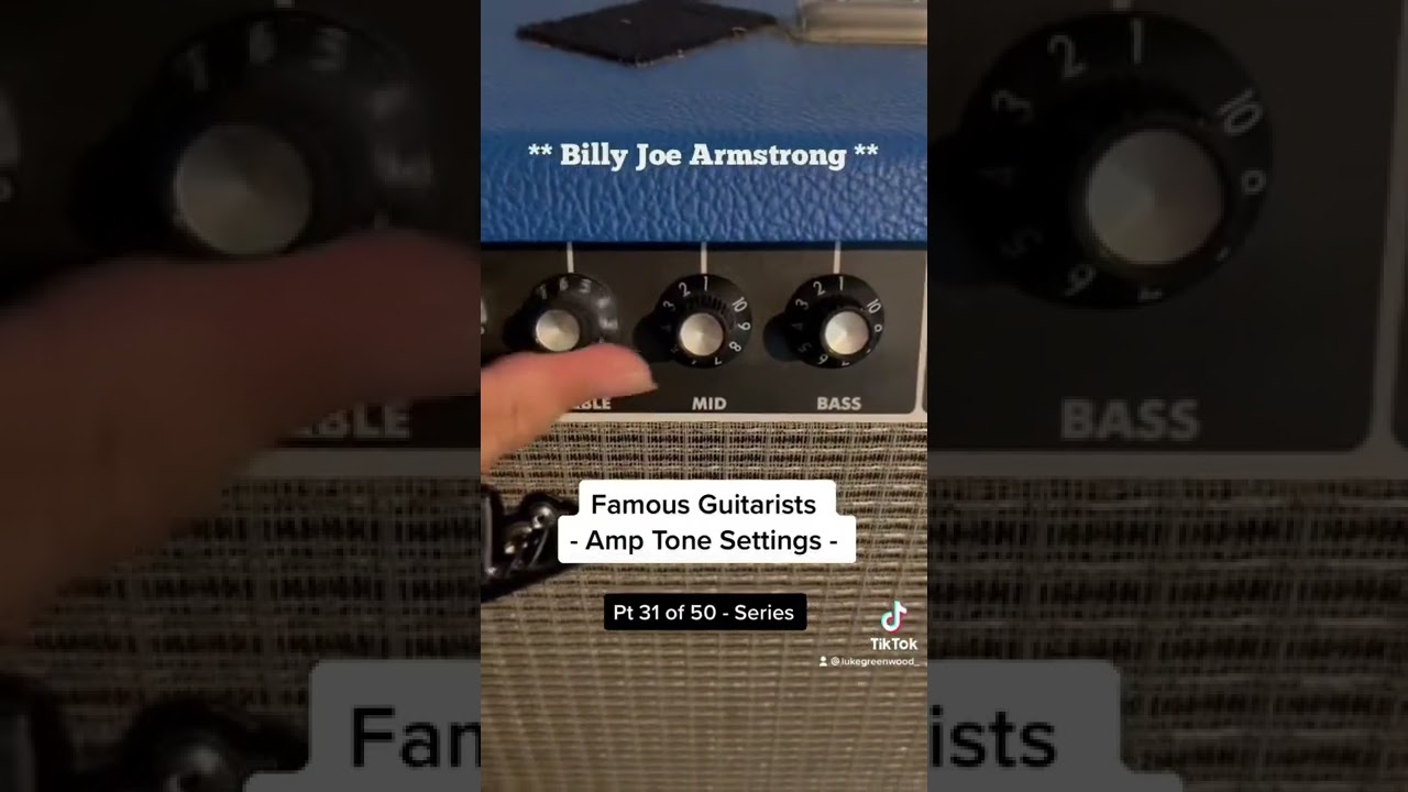 Famous Guitarists - Amp Tone Settings