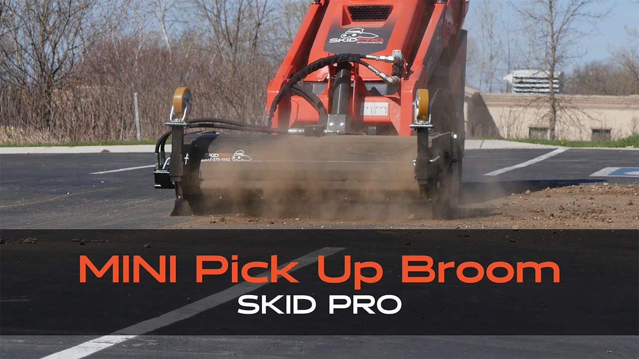 Skid Pro Mini Pickup Broom – Best Skid Steer Sweeper for Fast Cleanup!