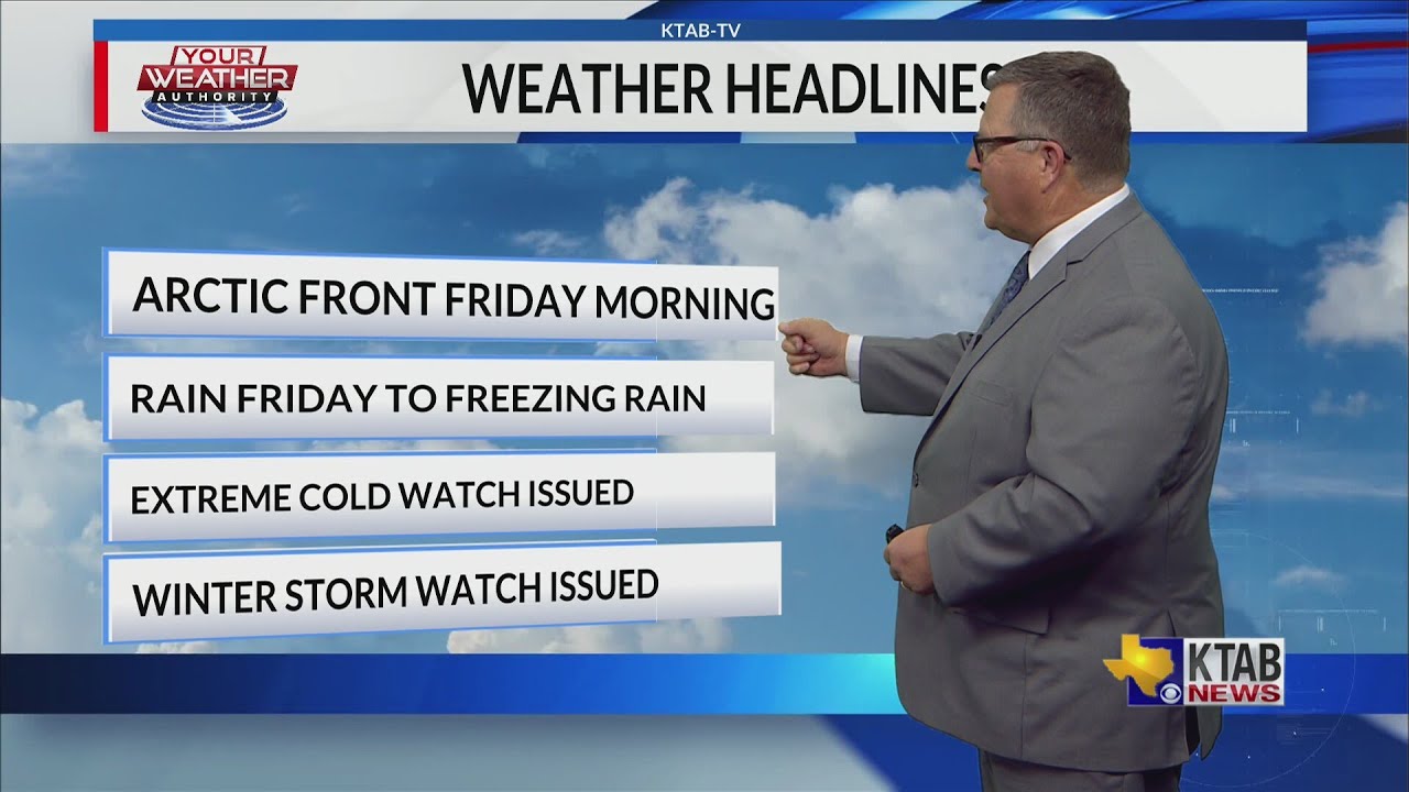 Big Country braces for frigid temperatures & wintry weather