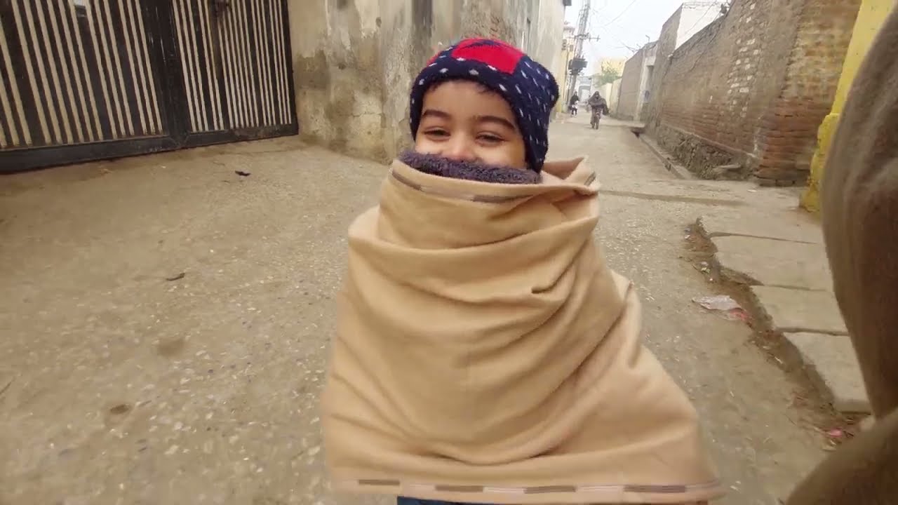 Rayyan haider is walking to Riaz khan Autos Bamkhel 