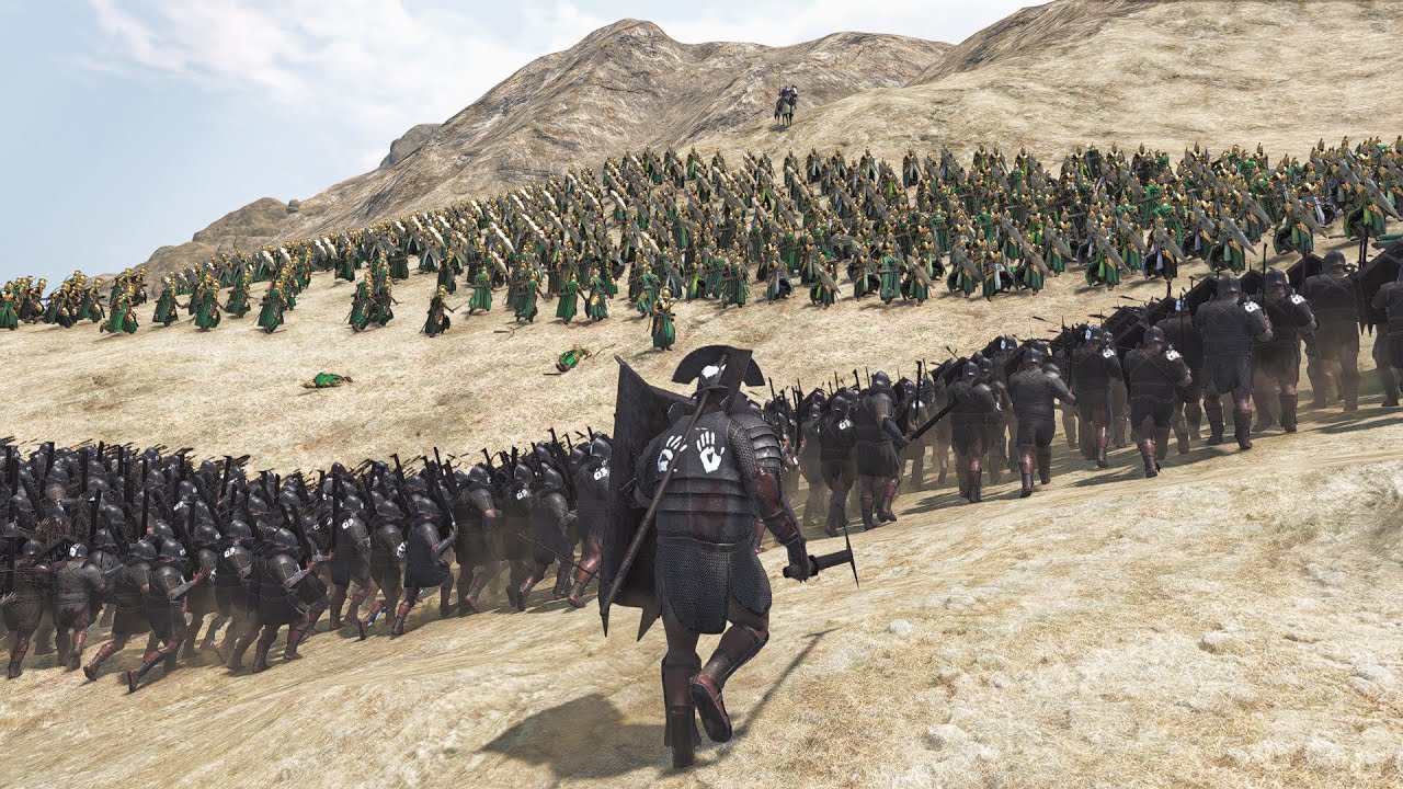 500 Orcs vs 1000 Elves on the Mountain | Epic Fantasy Battle – Mount & Blade 2