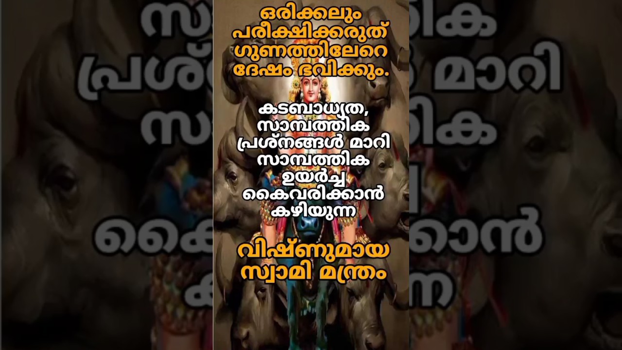 അതിവേഗം പ്രശ്നം പരിഹാരം കാണുന്ന വിഷ്ണുമായ മന്ത്രം #vishnumayaswami #astrology #shortfeed #views