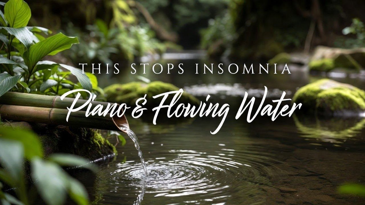 Peaceful Piano with Gentle Forest Stream 🌿 Meditation Music for Anxiety Relief