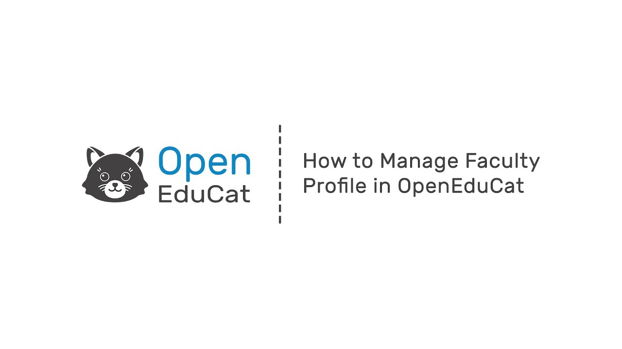 How to Manage Faculty Profile in OpenEduCat