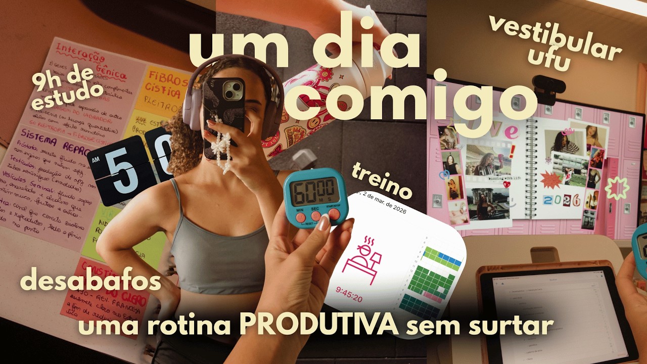 um dia comigo no cursinho online | rotina produtiva, dicas de estudo & desabafos 🌟📚✨🫂