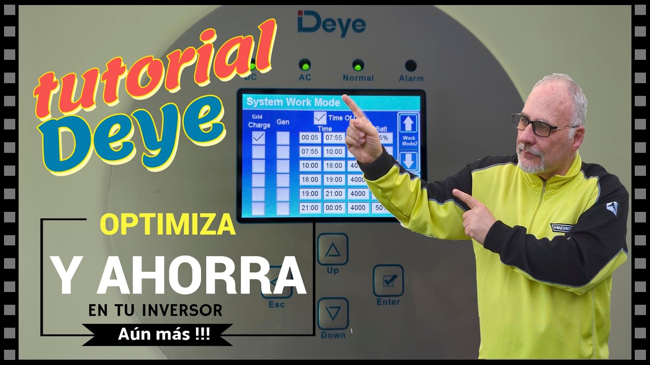 Configura de una forma óptima tu Deye para la carga desde  la red eléctrica