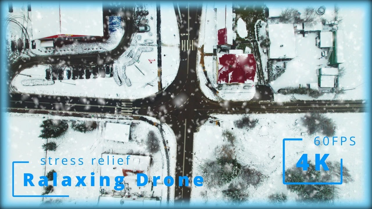 Relaxing Drone: Polish Winter ASMR, Ambient for stress relief [DJI Air 2s 4k 60FPS]