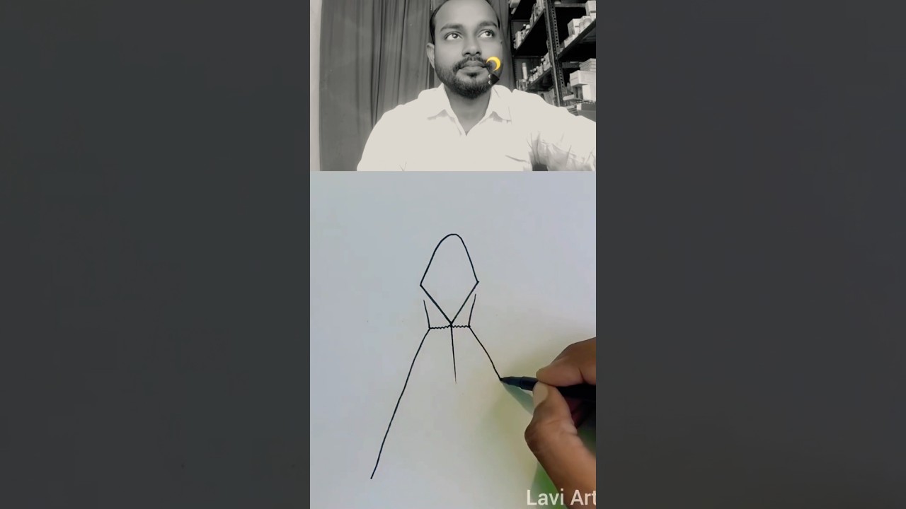 How to draw girl 🧒 easy drawing 