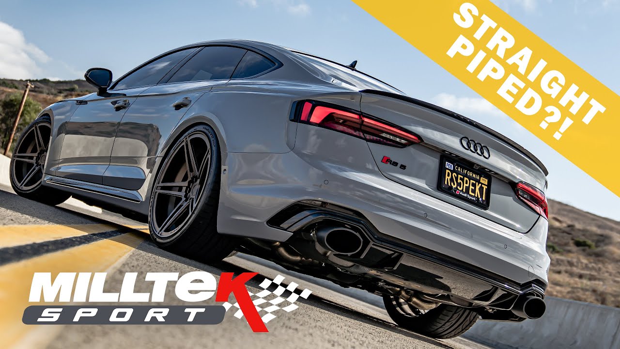 Audi RS5 (B9) - Milltek Sport Non Resonated Exhaust with Milltek Catless Pipes