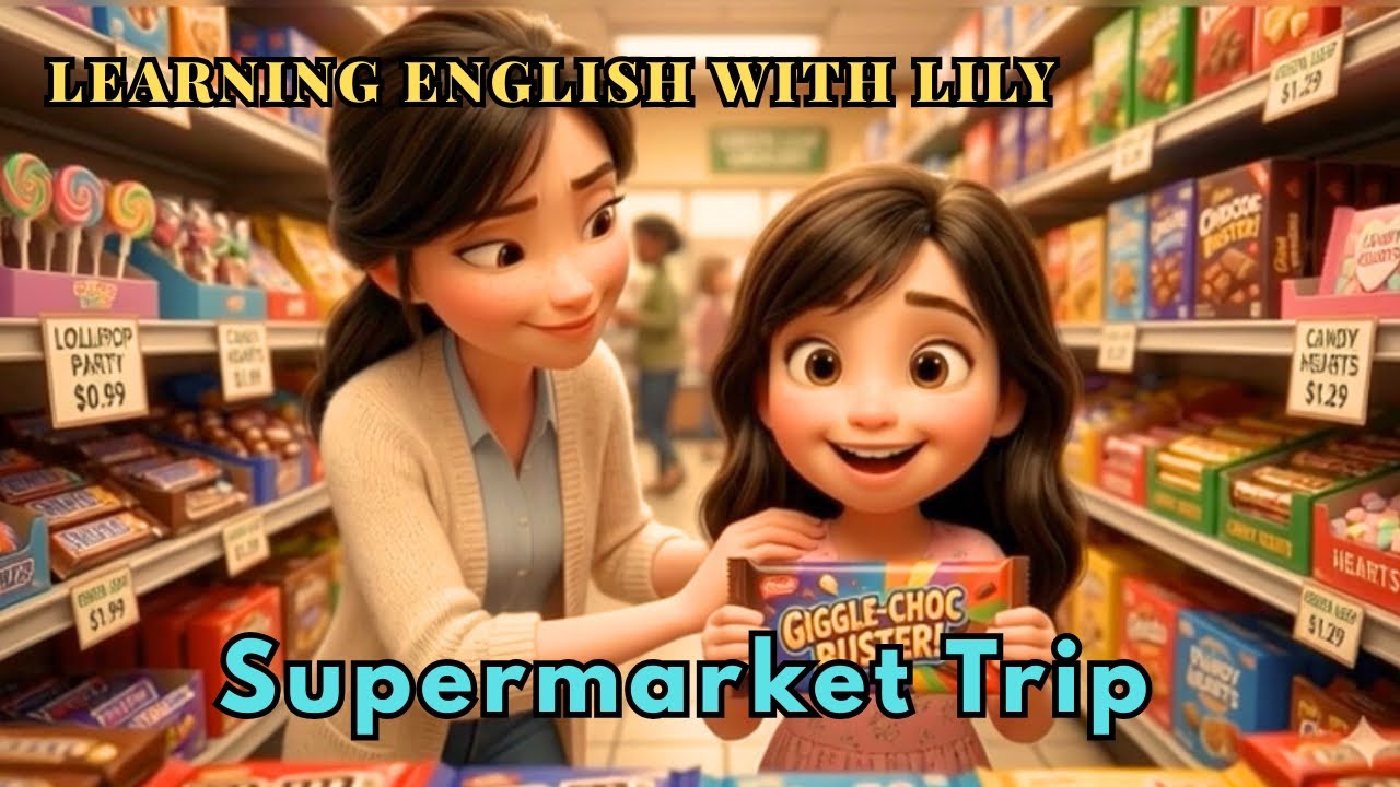 Little Girl Morning Routine ☀️ | Learning English at the Supermarket | Kids Cartoon
