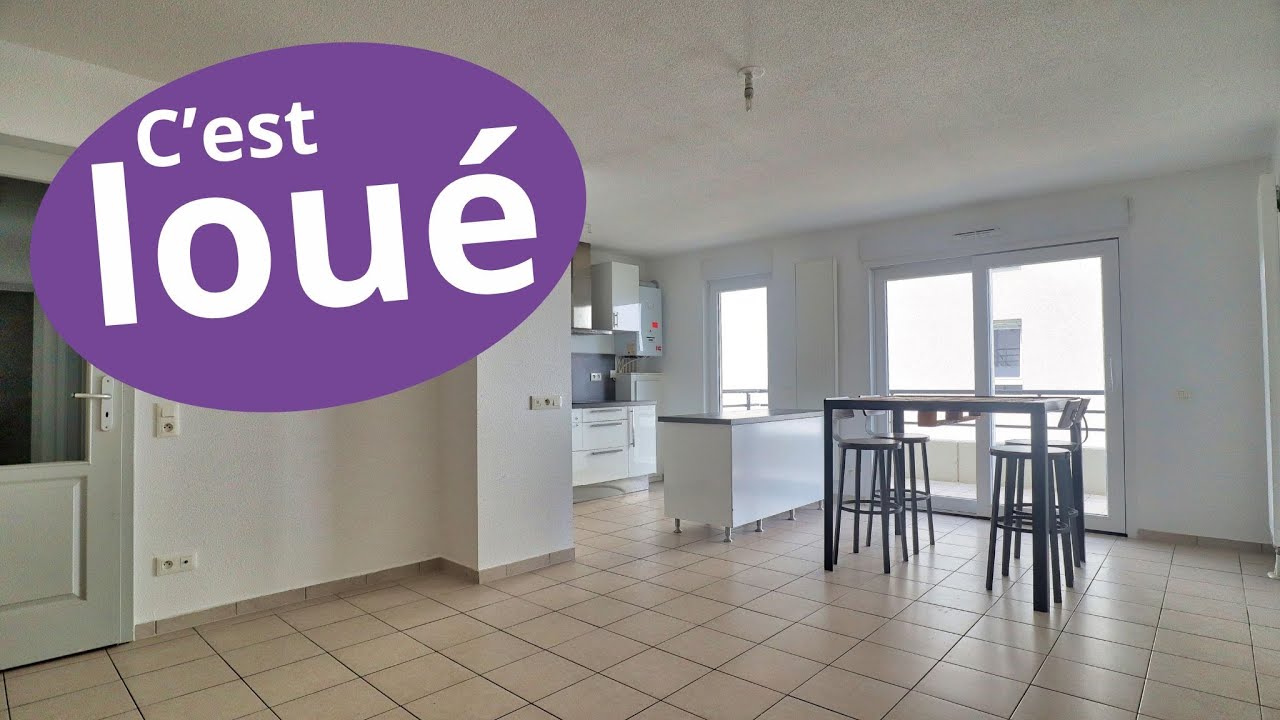 C'est loué - Holztheim, 3 pièces  63.34 m² avec terrasse et 2 parkings