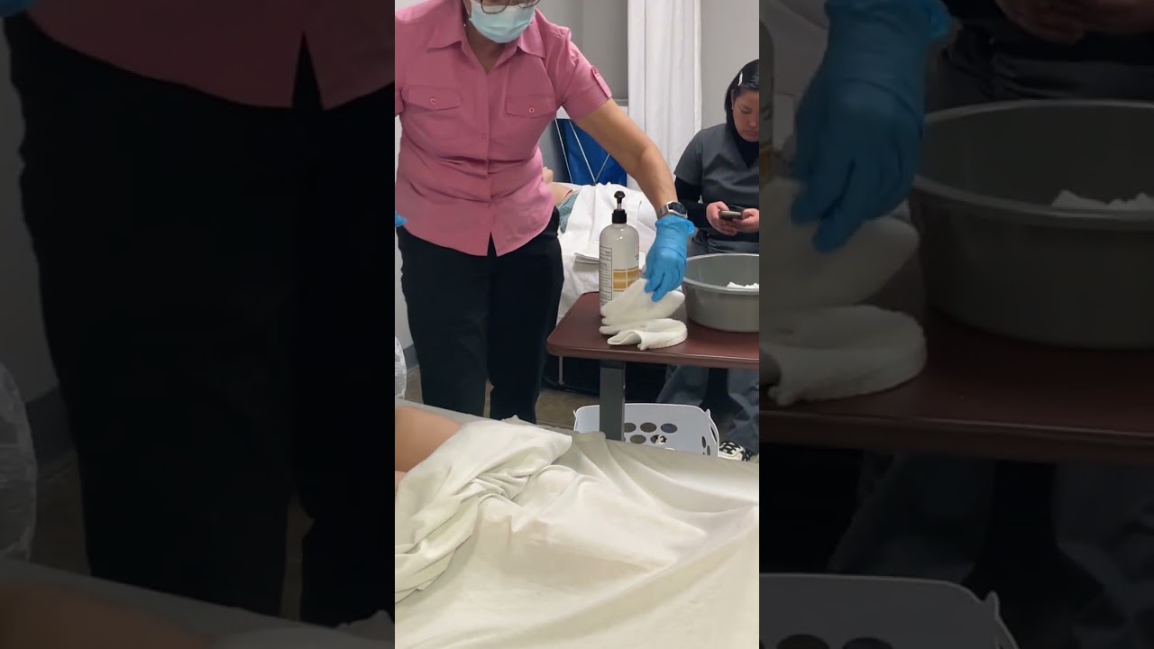 CNA Perineal Care on resident 