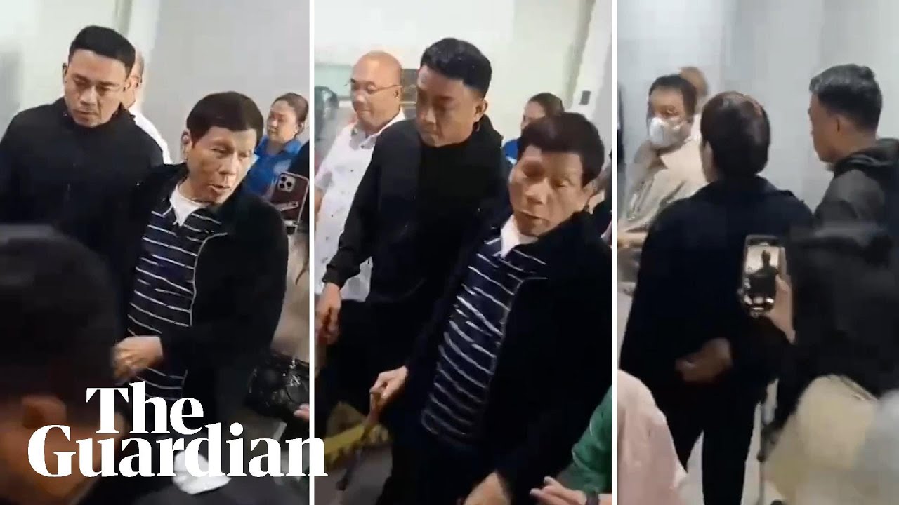 Rodrigo Duterte under arrest on international warrant for 'war on drugs'