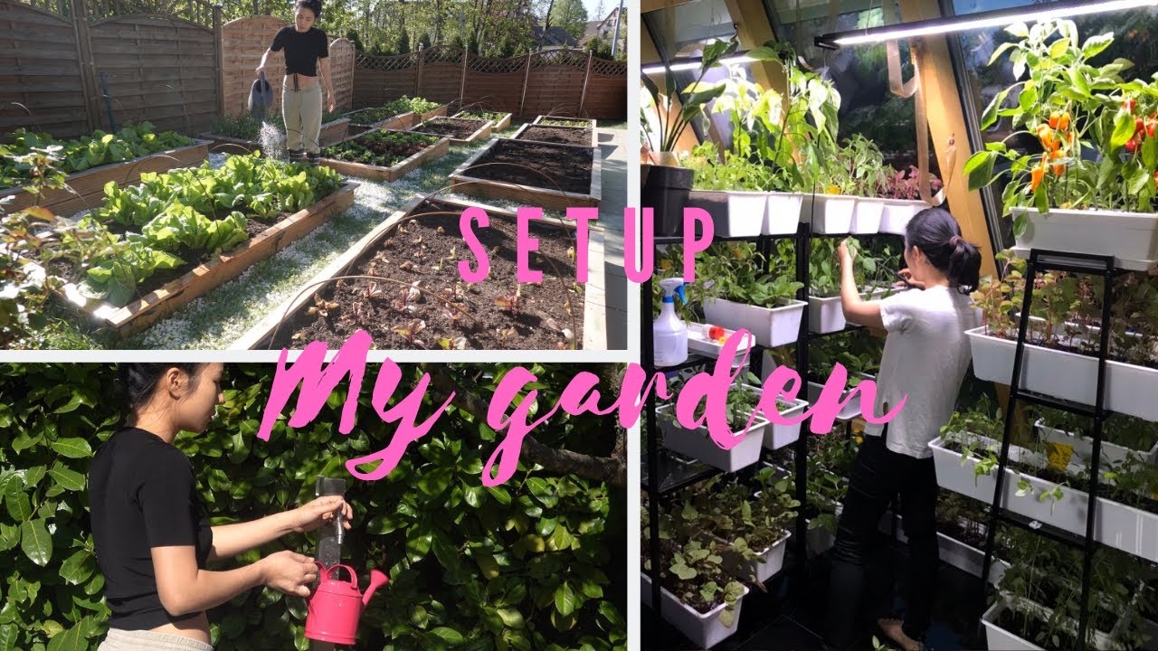 Biến mảnh đất trống thành khu vườn xinh đẹp /Setup Garden in my free time/ Cuộc sống tại Đức