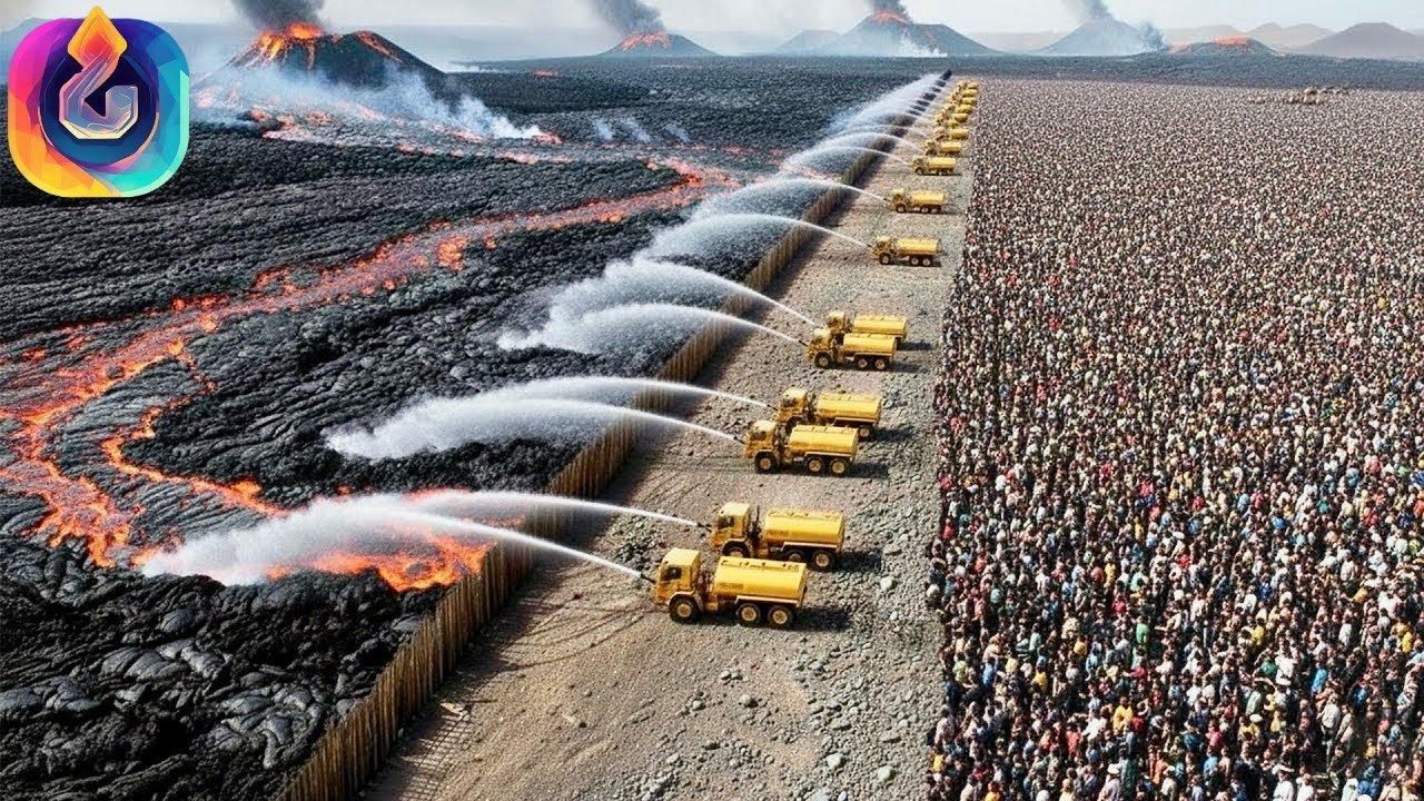Wie Island massive Mauern baute, um Millionen Tonnen vulkanischer Lava aufzuhalten.