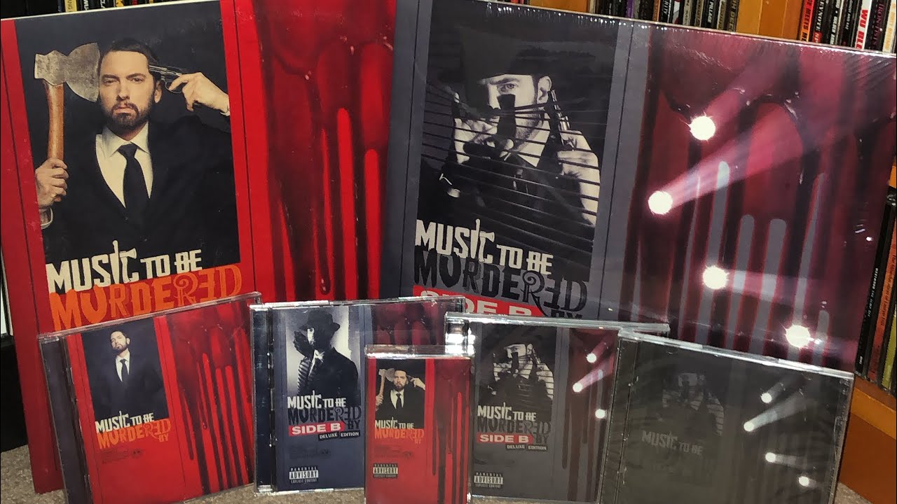 Eminem Music To Be Murdered By collection & Side b Red Vinyl Unboxing.