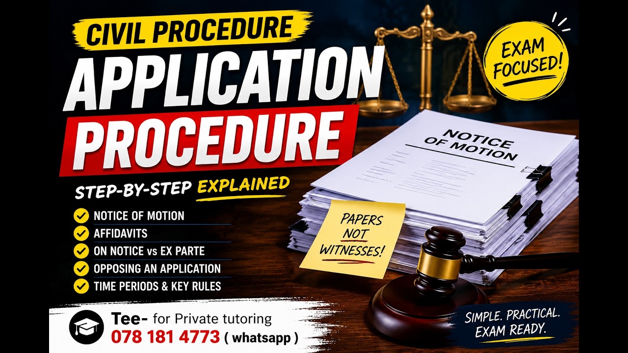 Application Procedure Explained | Civil Procedure Exam Prep