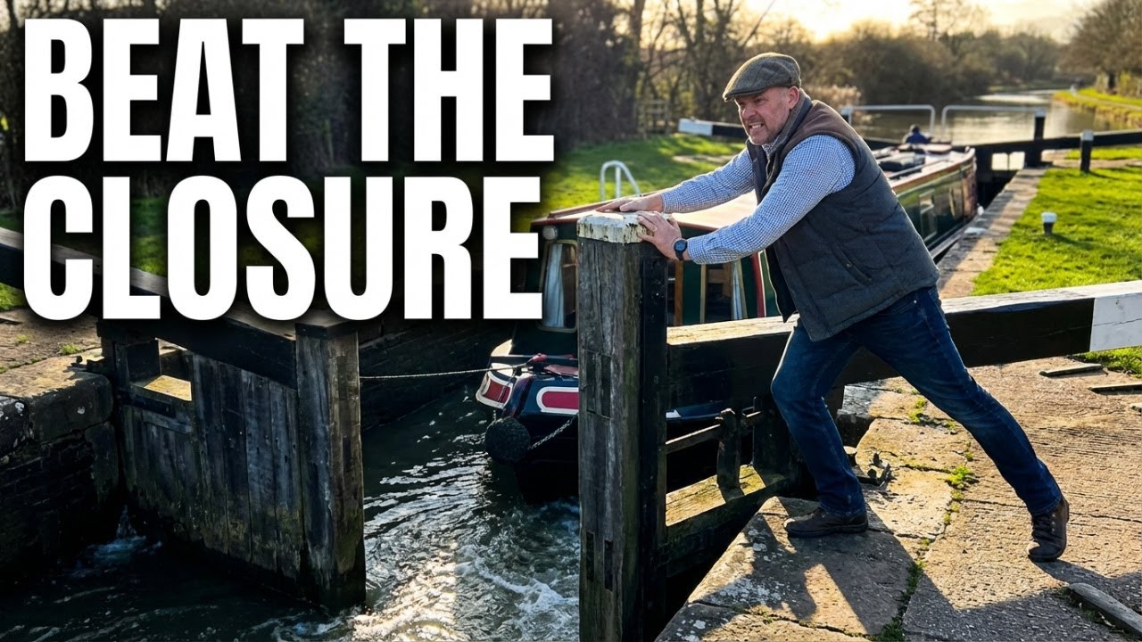 #4 Beating a lock closure Cruise & Solo Boater lock operation. #canalboatlife #narrowboat