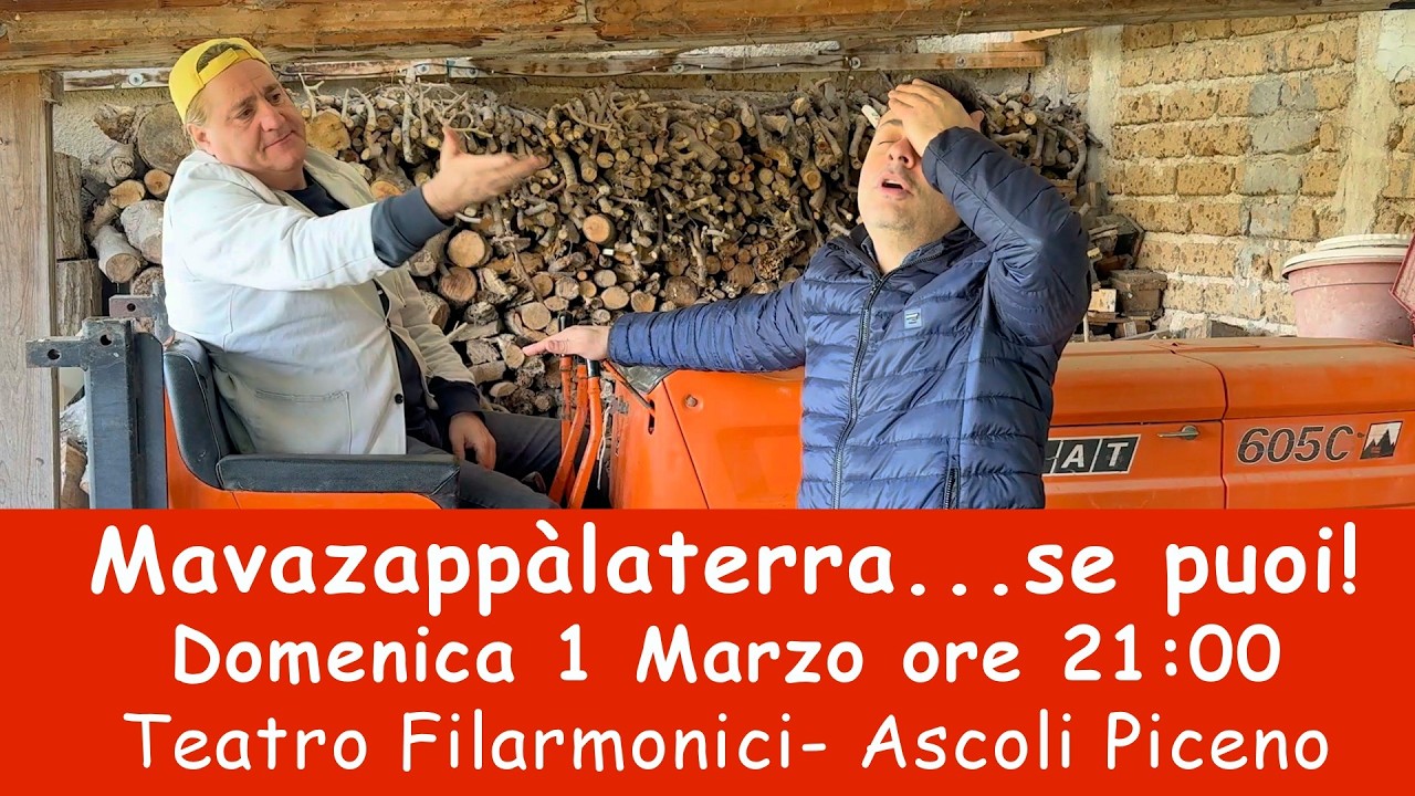 il CONTADINO e il CAGAMIRTILLI in spettacolo Ma va zappà la terra se puoi!