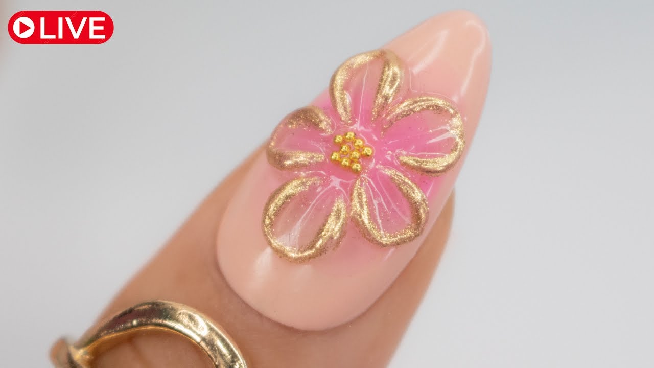 Mis TRUCOS para FLORES con GEL SOLIDO | EN VIVO🛑