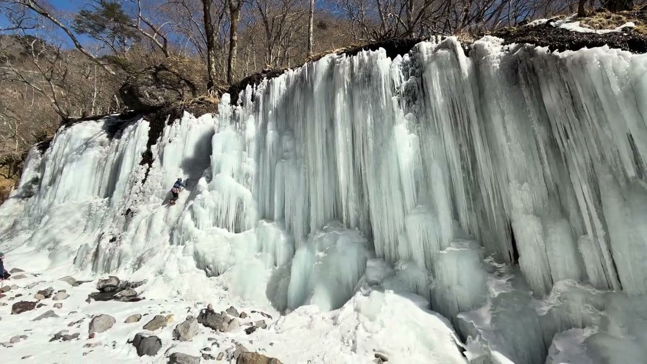 日光　雲竜渓谷の氷瀑　登山動画🎥　2026年2月14日(土)