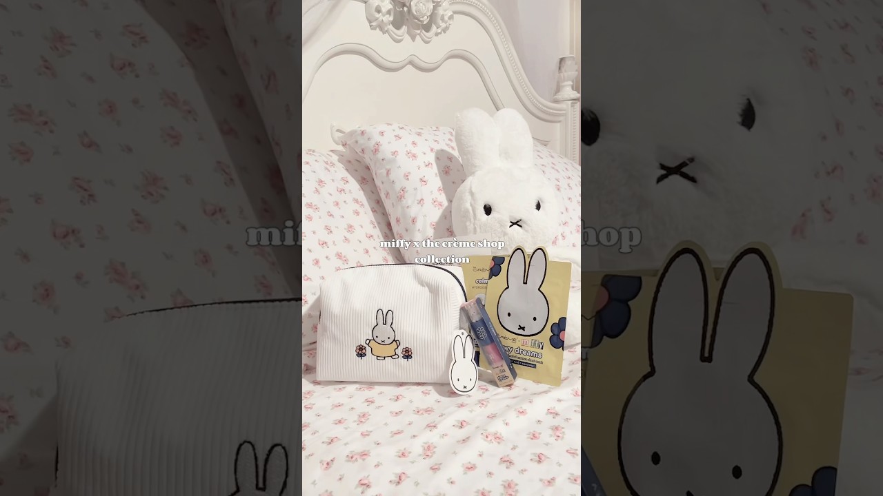 Miffy x The Cr&egrave;me Shop 🤍 ​⁠#miffy #thecremeshop #kawaii #kawaiiaesthetic #kbeauty #skincare