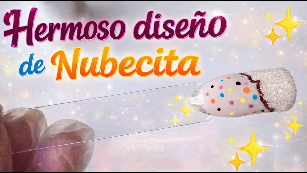 ✨ Cómo hacer un hermoso diseño de nubecitas ☁️💖 en tus uñas 💅 | Paso a paso